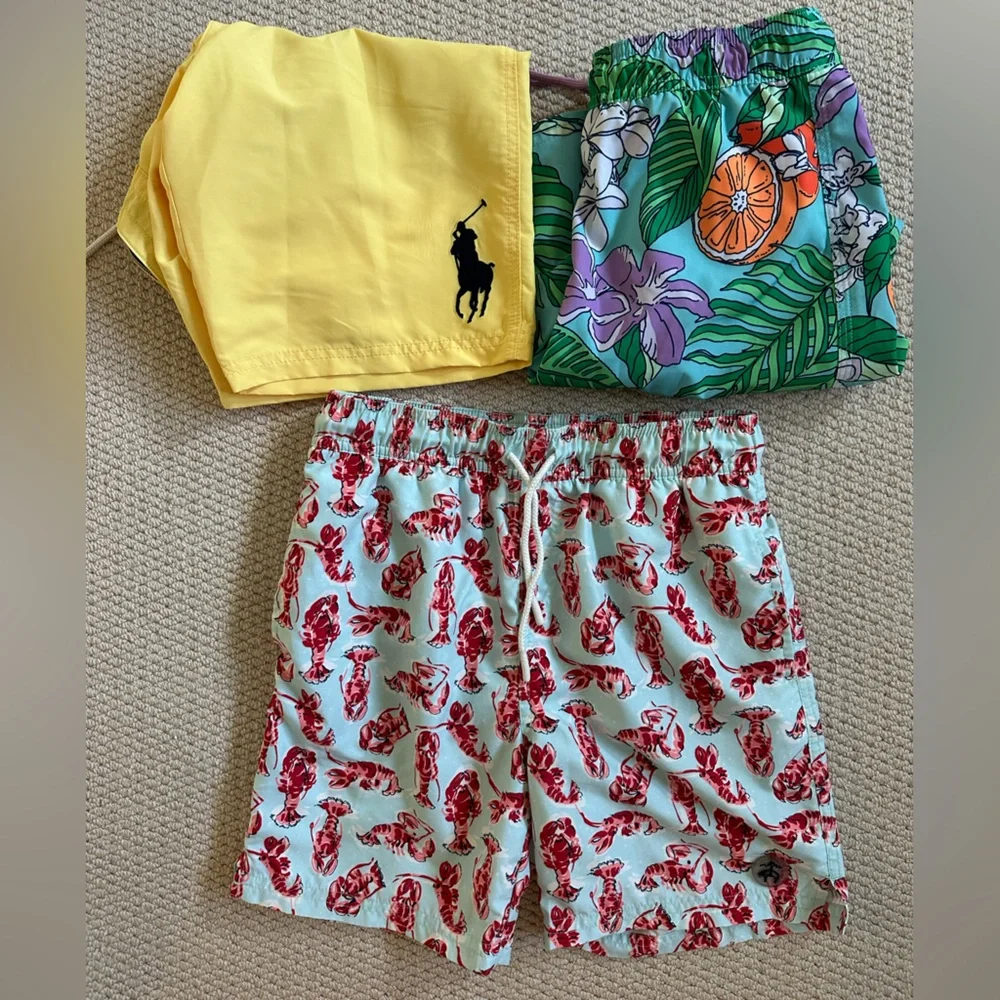 Bundle of 3 Boys Swimsuits. Size boys 12-14. EUC